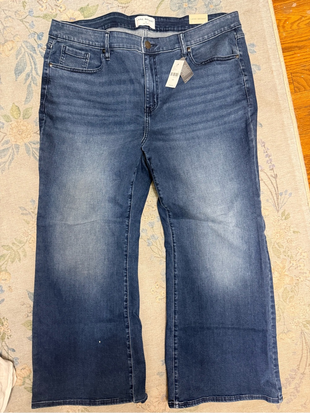 Lane Bryant Boot Cut Jeans in Dark Blue Wash